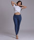 Mid Waist Blue Jean